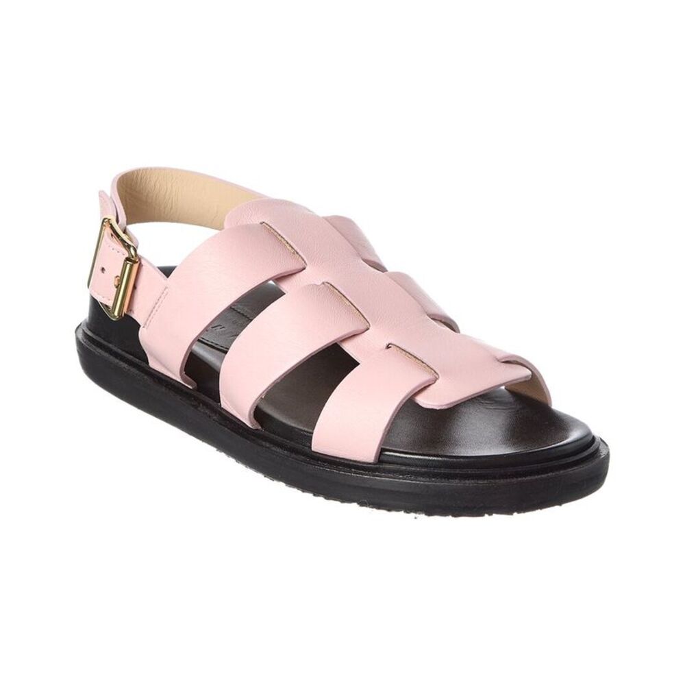 Marni Leather Sandal, Pink